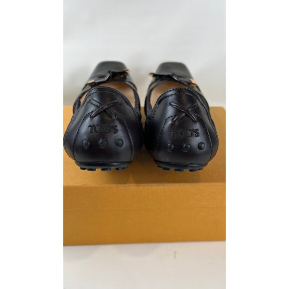 TOD'S GOMMINO BLACK PATENT LEATHER DRIVING SHOES 7 - Picture 9 of 13